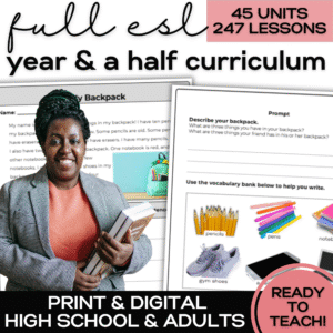 full esl curriculum beginner pre-intermediate intermediate ESL EB EFL