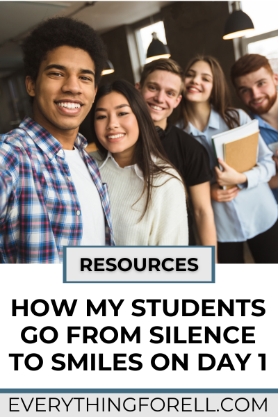 esl icebreakers for teens, first day of school, newcomer esl
