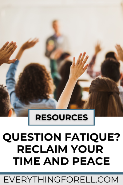 student independence through question tickets