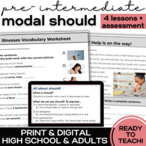 ESL Modal for Advice Should - Unit Lessons