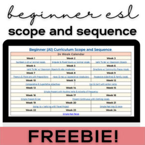 ESL Beginner & Newcomer Course Scope & Sequence for High School and Adults-1