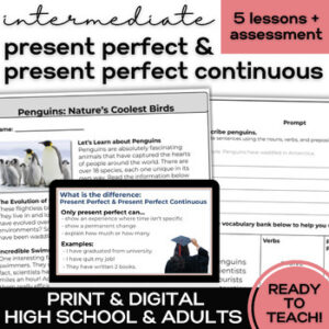 ESL Present Perfect & Present Perf. Continuous - Lessons for High School & Adult-1
