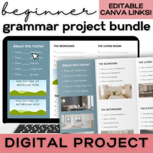 ESL Beginner Newcomer Digital & Print Grammar Projects- High School & Adult ELL-1