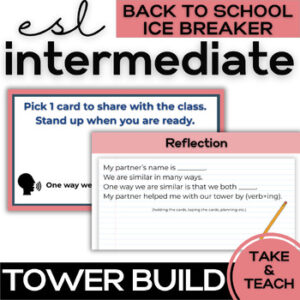 ESL Beginner & Intermediate Ice Breakers- Secondary & High School ELLs-1