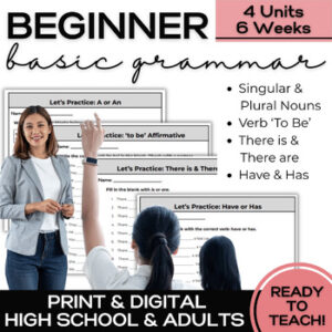 ESL Newcomer Starter Bundle- 4 Units of Secondary & Adult Activities for ELL-1