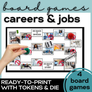 ESL Career & Jobs Vocabulary Board Games- High School & Adult ELL Grammar-1