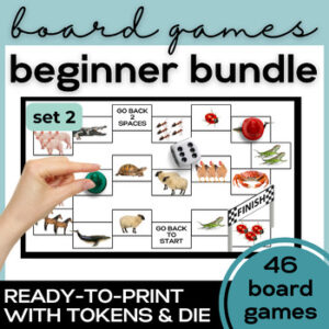 ESL Vocabulary & Grammar Board Games - High School & Adult ELL Newcomers-1