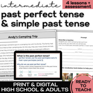 ESL Past Perfect & Simple Past Tense - Lessons for High School & Adult ELLs-1