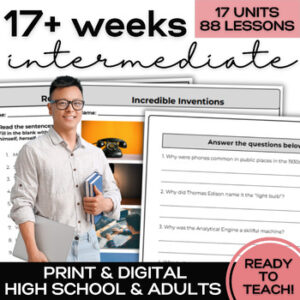 ESL Intermediate Curriculum High School & Adults- Units