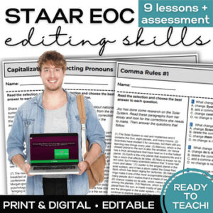 STAAR EOC English 1 & 2-Editing Unit w/ Lessons
